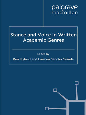 cover image of Stance and Voice in Written Academic Genres
